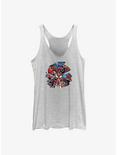 Marvel Spider-Man Web Of Stages Womens Tank Top, WHITE HTR, hi-res