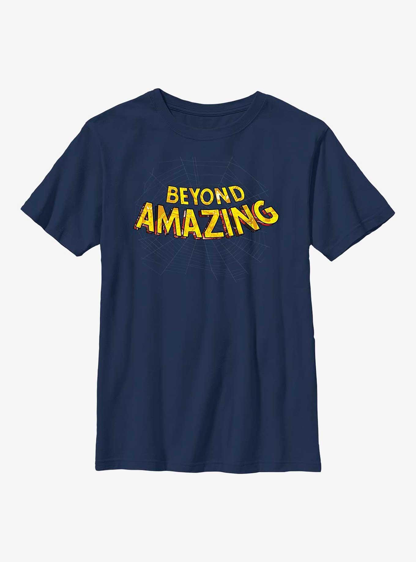 Marvel Spider-Man Beyond Amazing Web Logo Youth T-Shirt, , hi-res