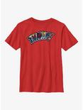 Marvel Spider-Man Thwip! Comic Font Youth T-Shirt, RED, hi-res