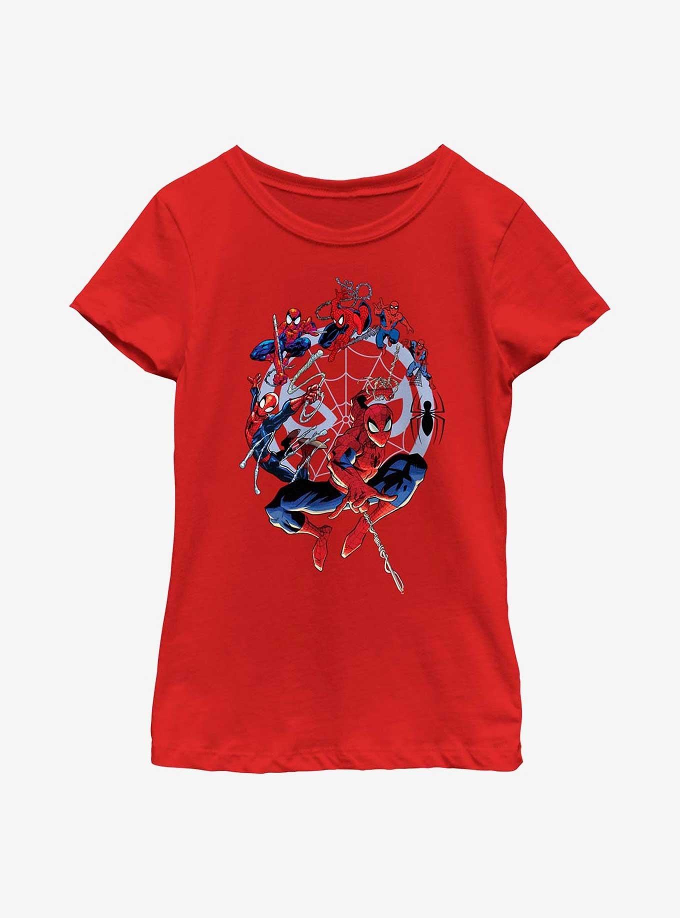 Marvel Spider-Man Circle Evolution Youth Girls T-Shirt, , hi-res