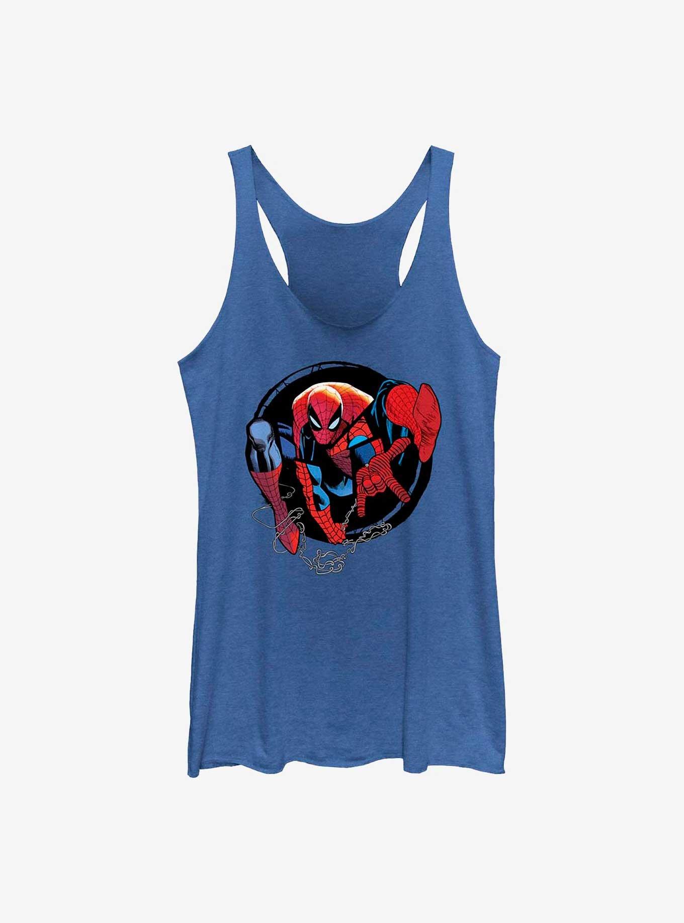 Marvel Spider-Man Circle Forward Womens Tank Top, ROY HTR, hi-res view 1
