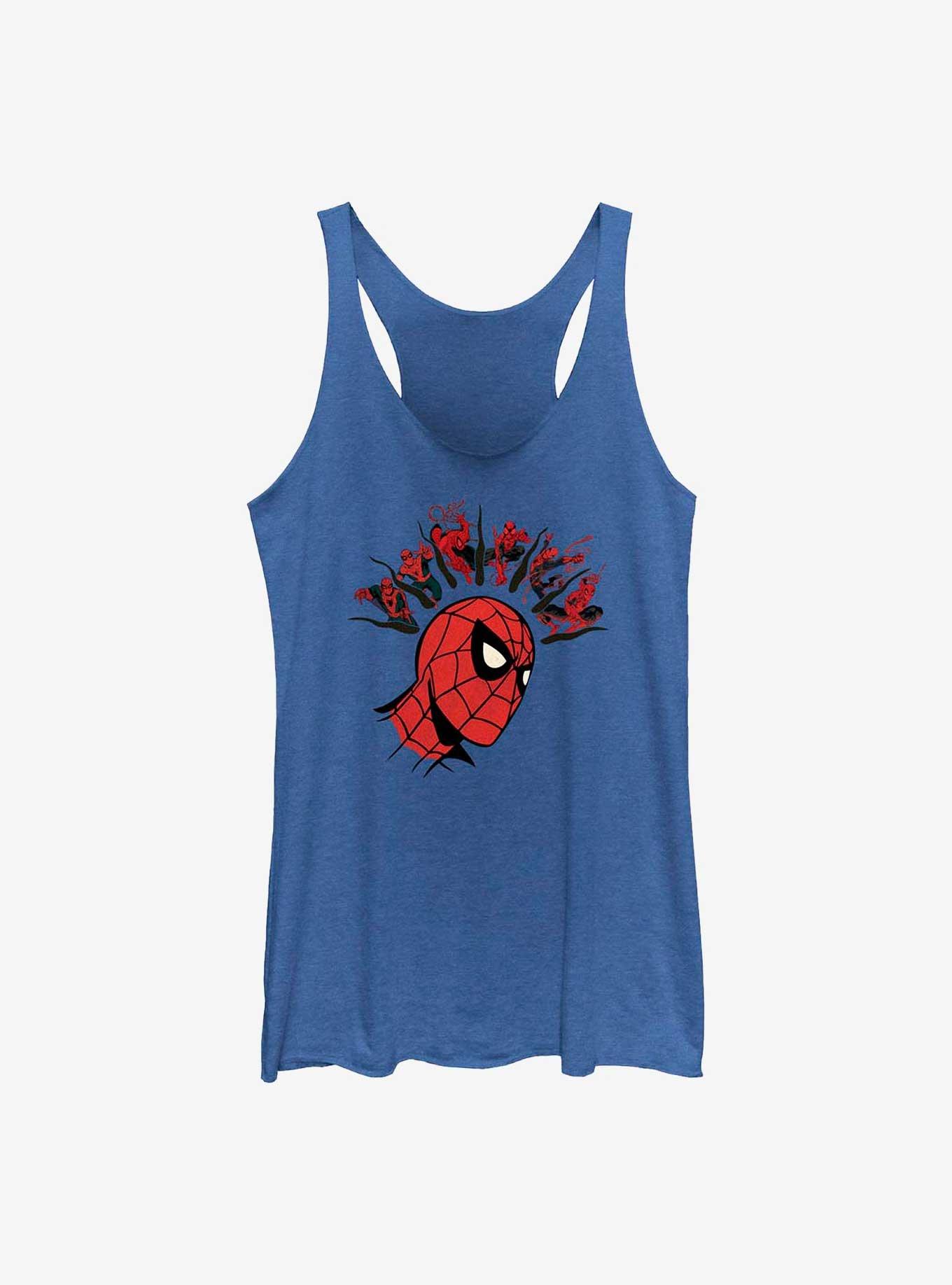 Marvel Spider-Man Multiple Senses Womens Tank Top, NAVY HTR, hi-res