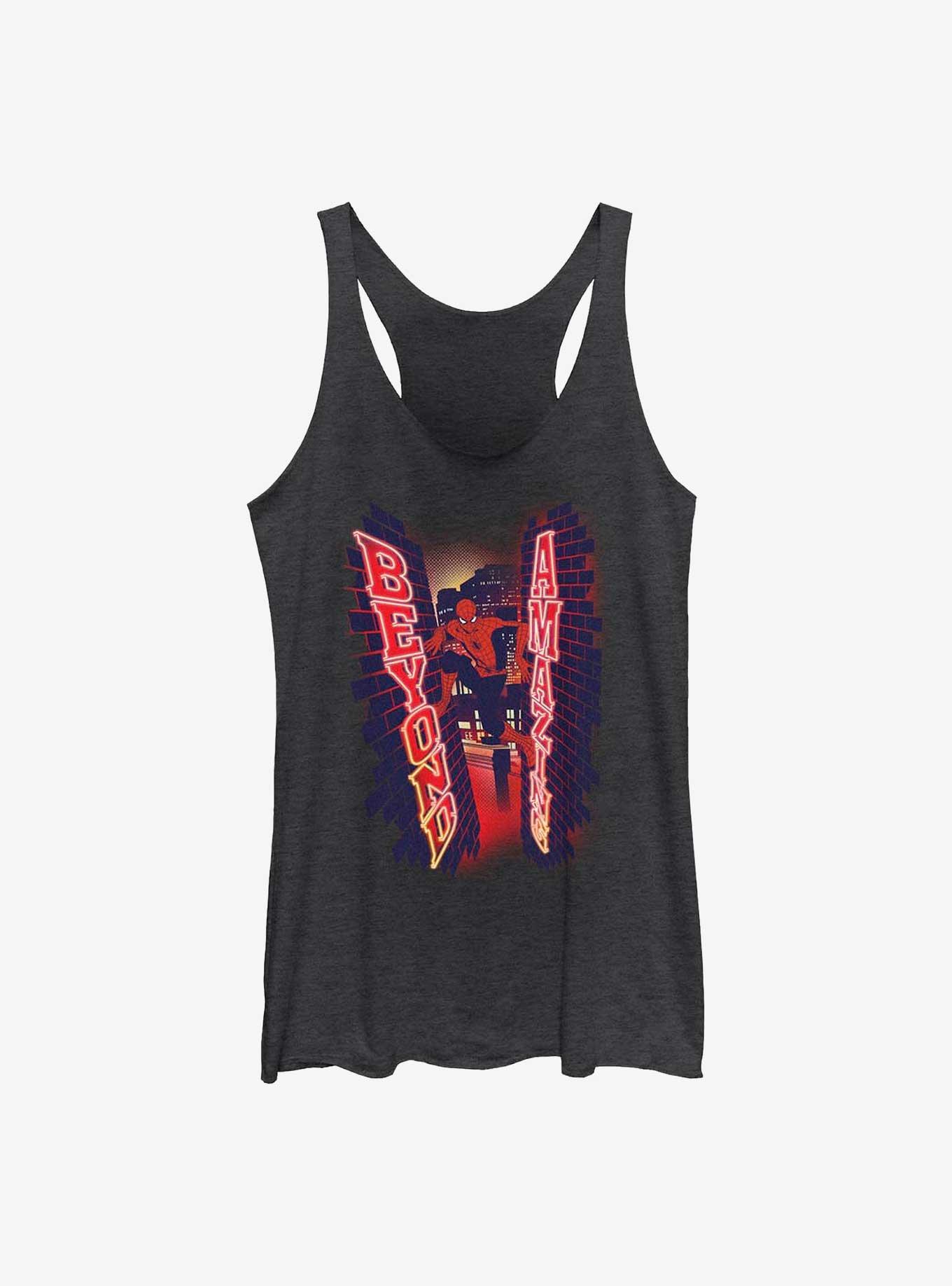 Marvel Spider-Man Beyond Amazing Wall Climb Womens Tank Top, BLK HTR, hi-res