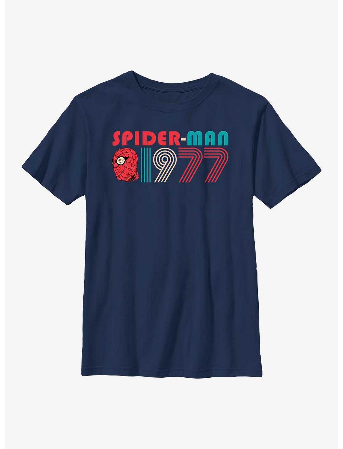 Marvel Spider-Man 1977 Retro Youth T-Shirt, NAVY, hi-res