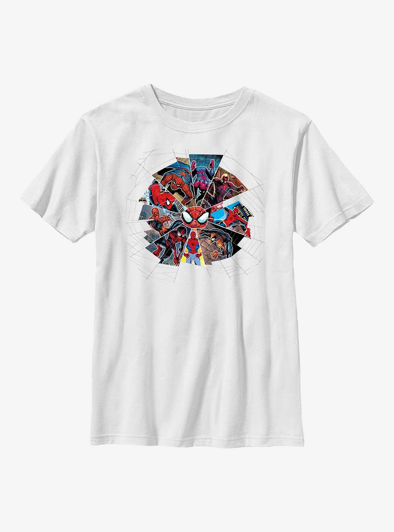 Marvel Spider-Man Web Of Stages Youth T-Shirt, WHITE, hi-res view 1
