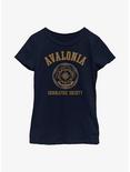 Disney Strange World Avalonia Geographic Society Youth Girls T-Shirt, NAVY, hi-res