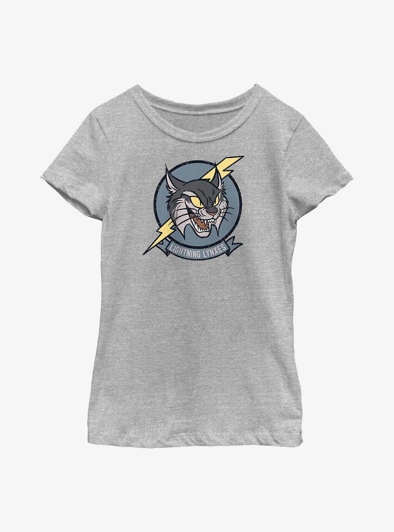 Disney Strange World Lightning Lynxes Youth Girls T-Shirt, ATH HTR, hi-res
