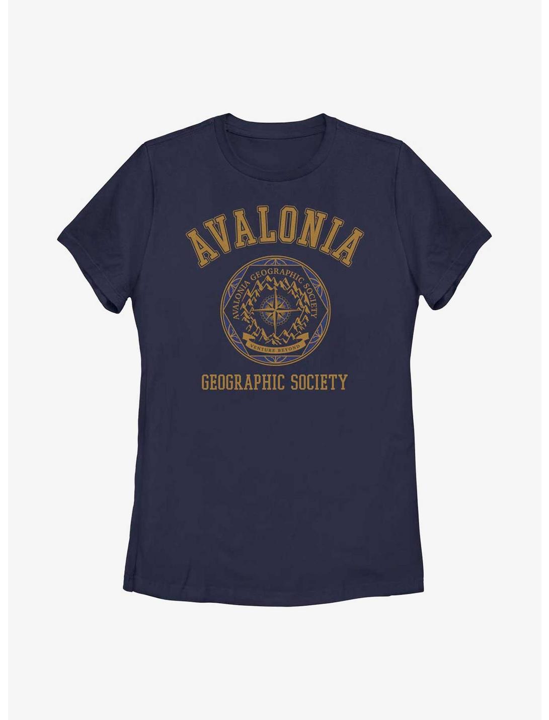 Disney Strange World Avalonia Geographic Society Womens T-Shirt, NAVY, hi-res