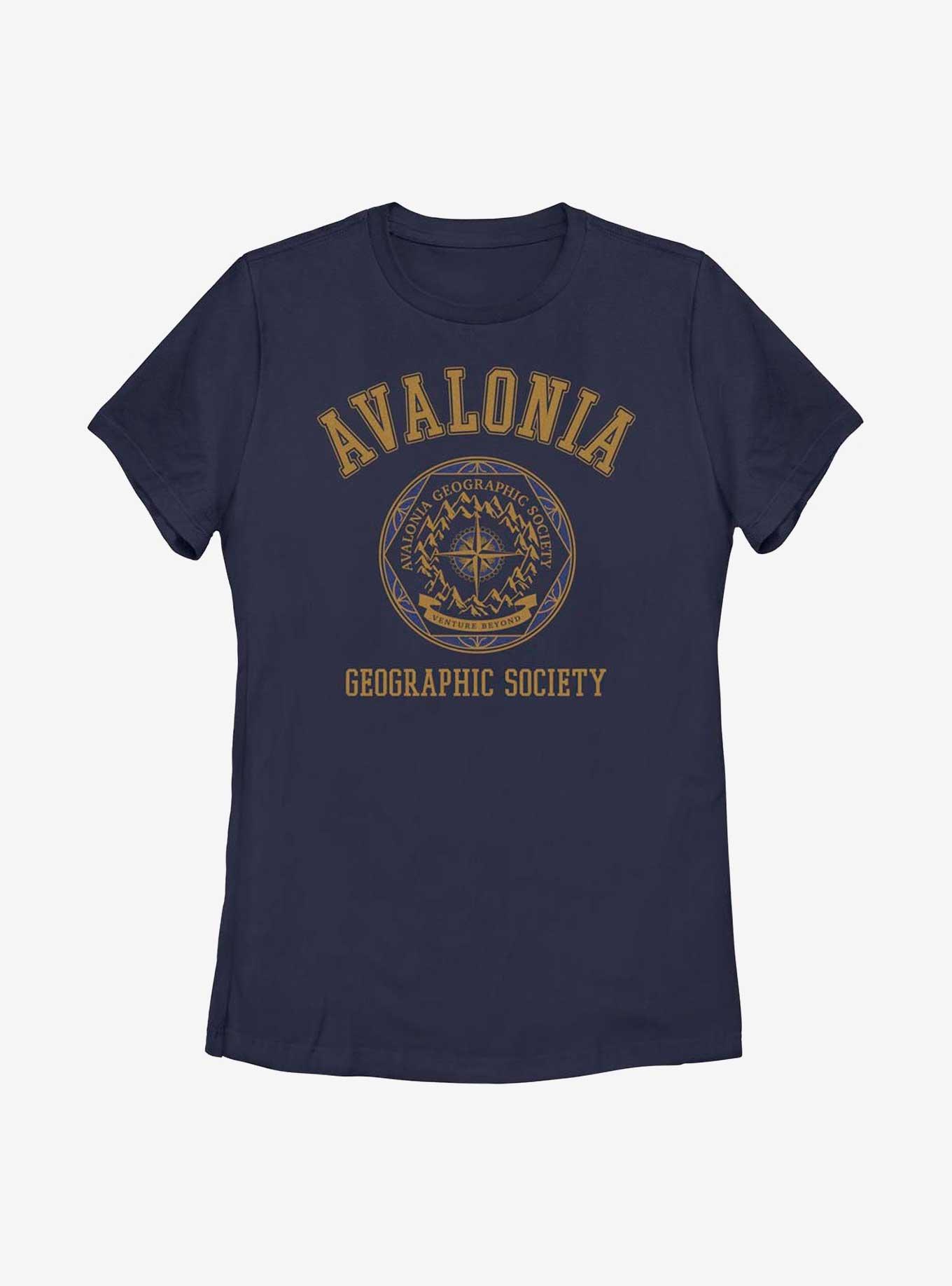 Disney Strange World Avalonia Geographic Society Womens T-Shirt, NAVY, hi-res