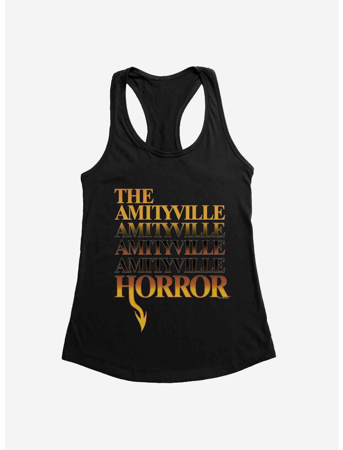 The Amityville Horror Logo Girls Tank, BLACK, hi-res