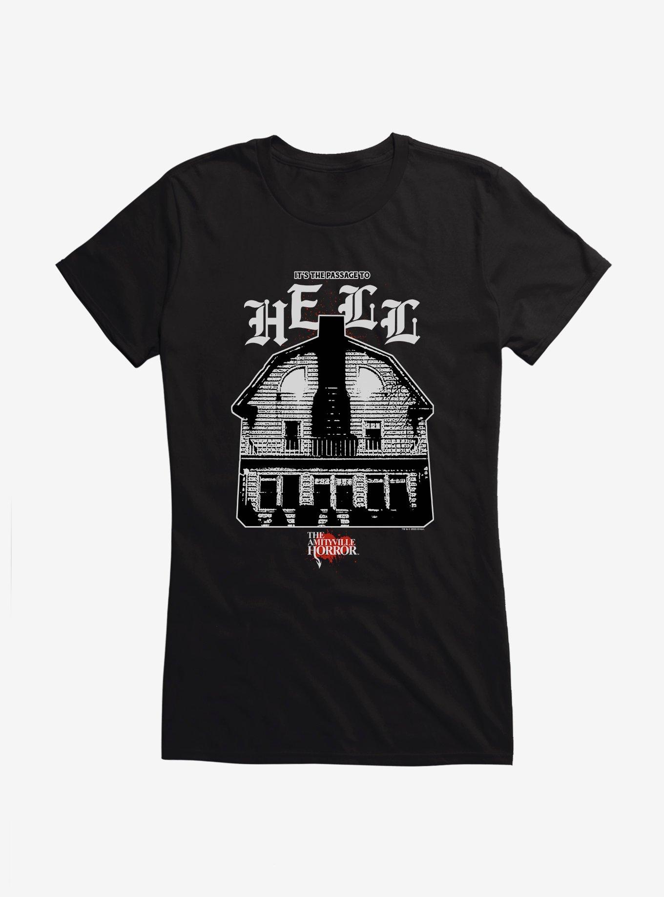 The Amityville Horror Passage To Hell Girls T-Shirt, BLACK, hi-res