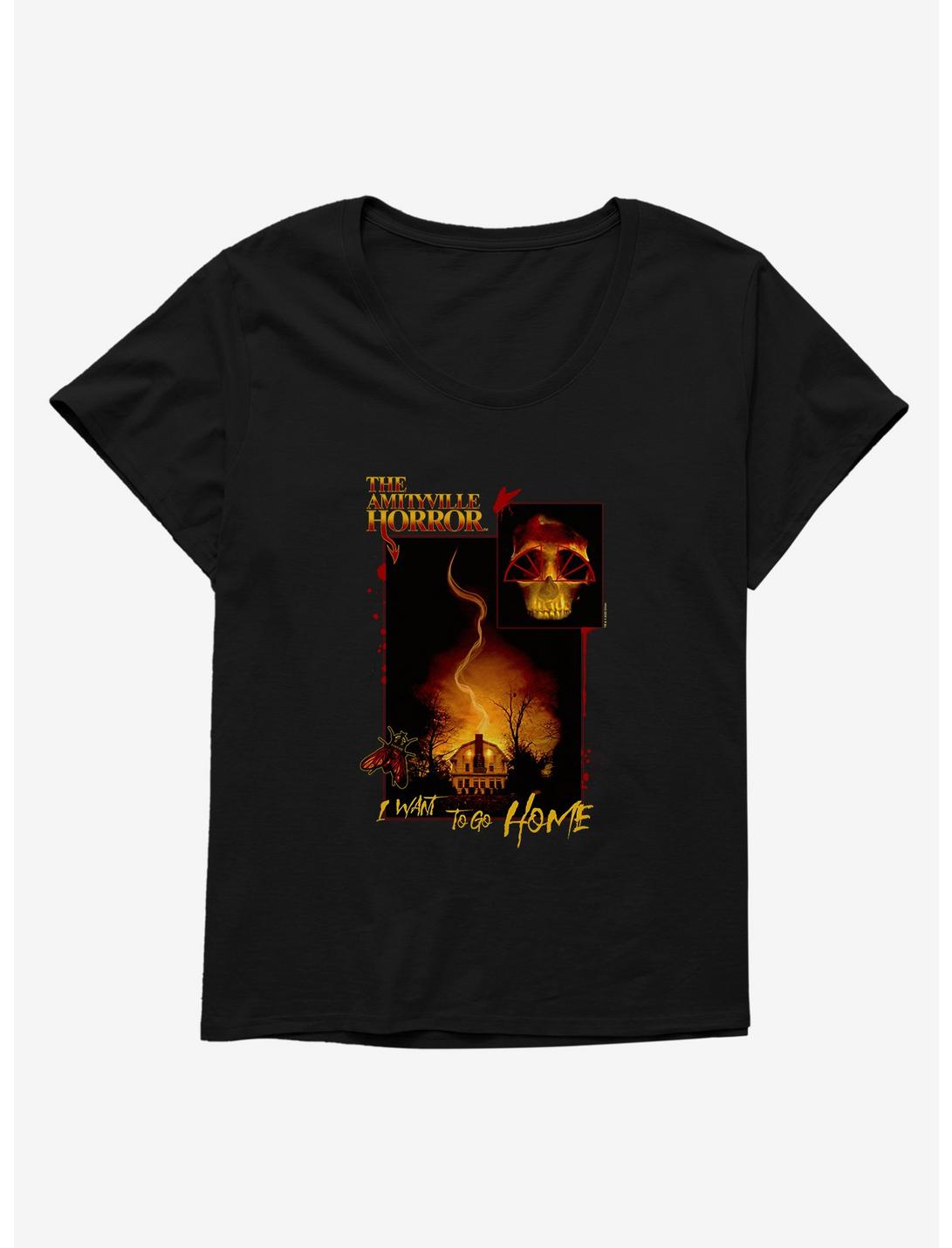 The Amityville Horror I Want To Go Home Girls T-Shirt Plus Size, BLACK, hi-res