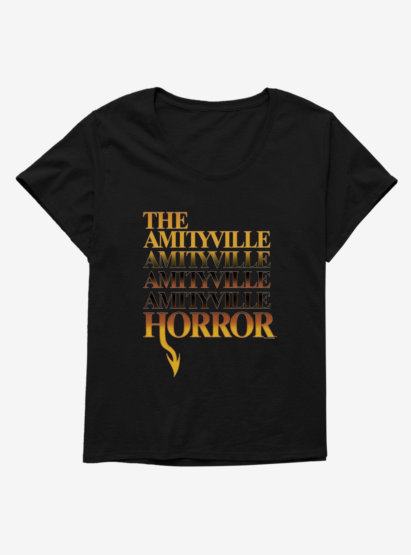 The Amityville Horror Logo Girls T-Shirt Plus Size, BLACK, hi-res