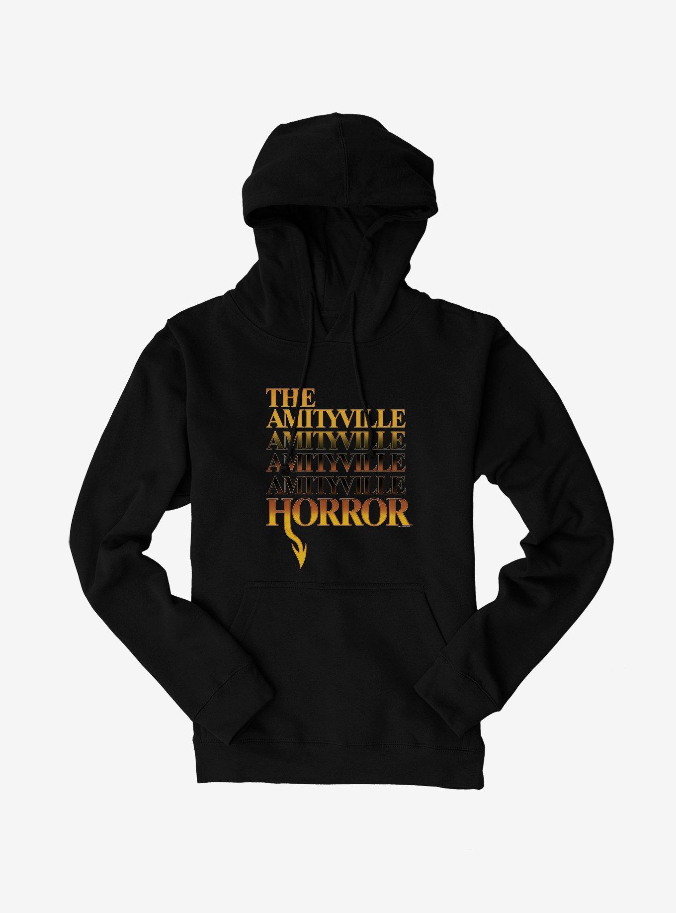 The Amityville Horror Logo Hoodie, BLACK, hi-res