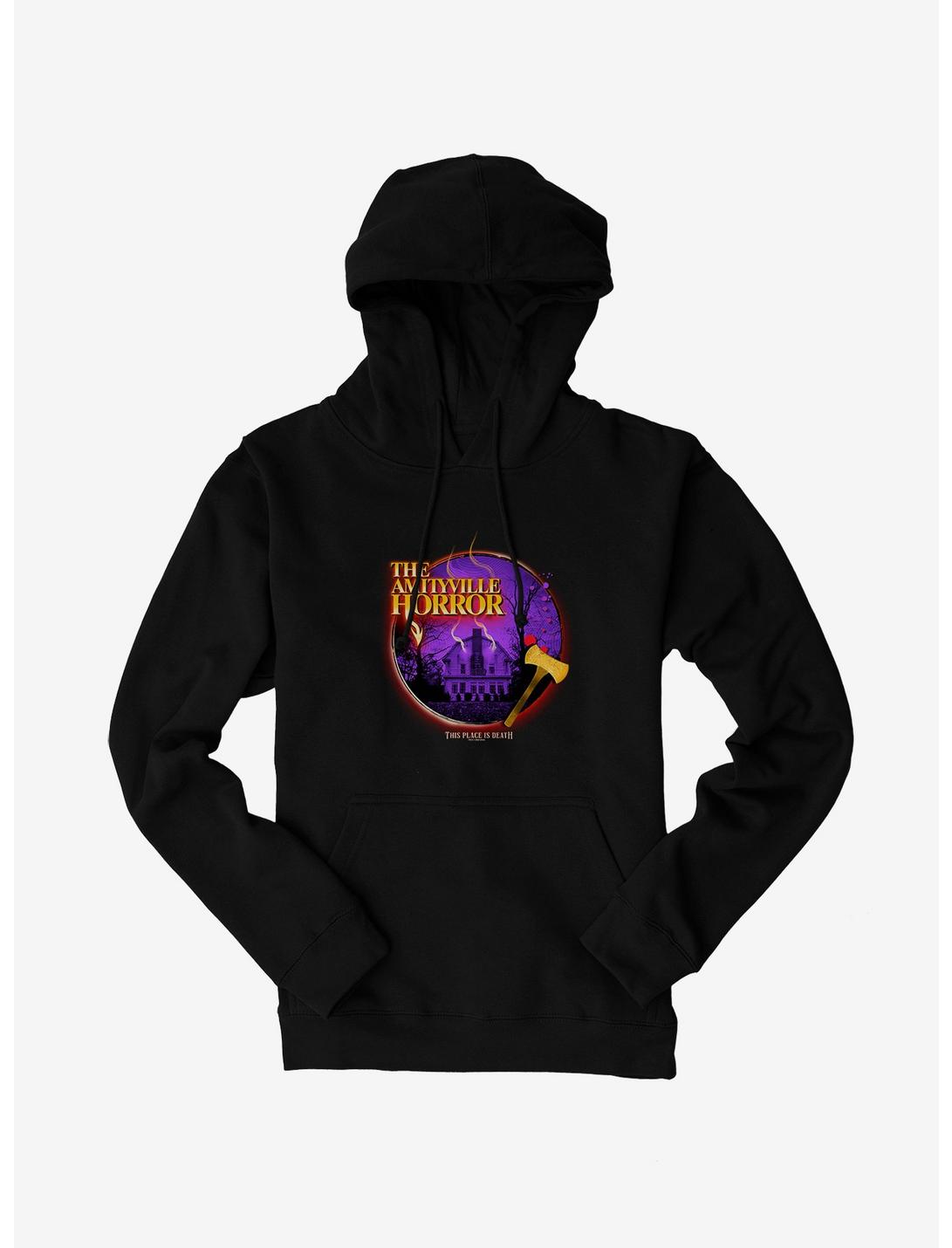 The Amityville Horror This Place Is Death Hoodie, BLACK, hi-res