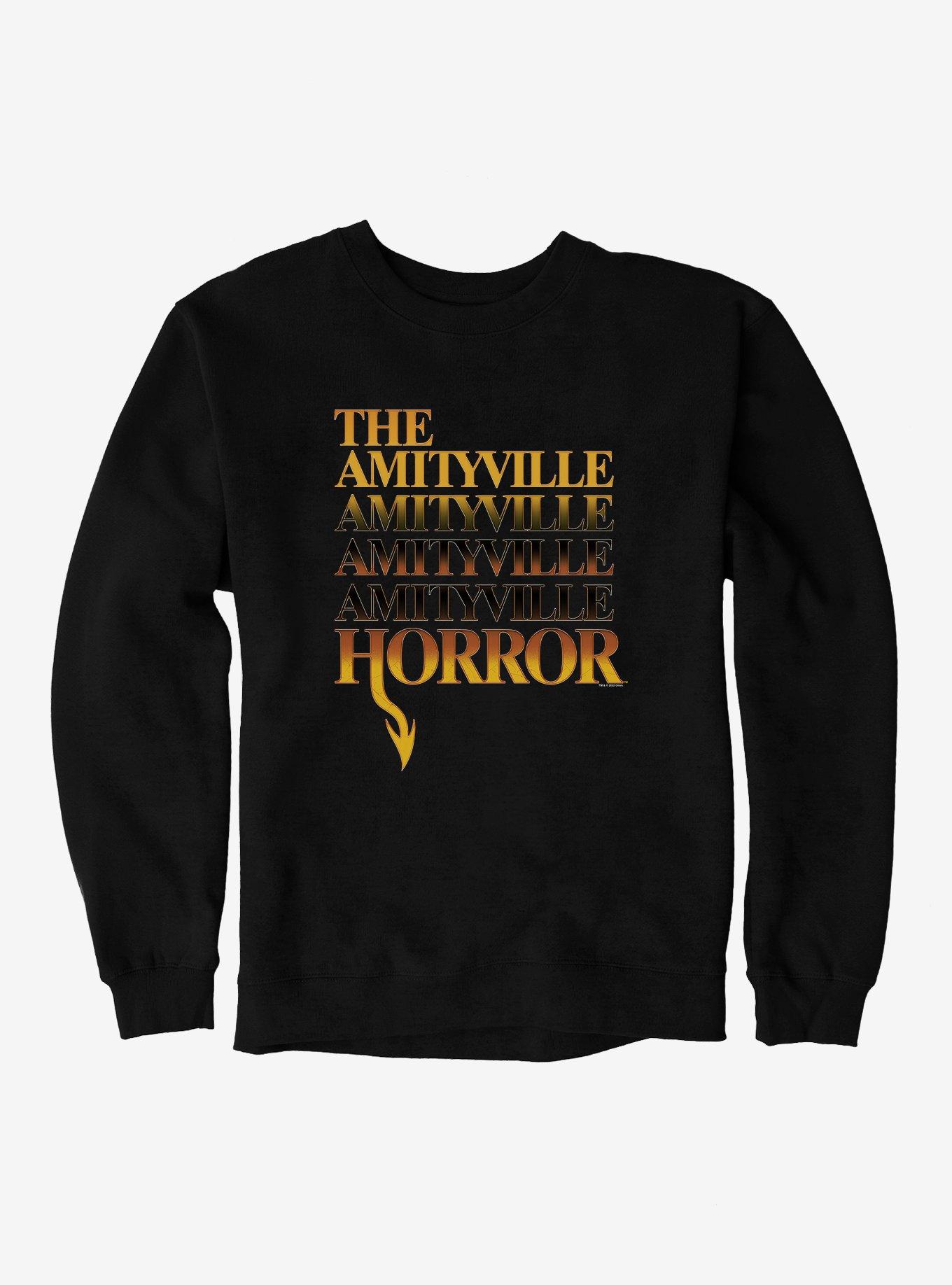 The Amityville Horror Logo Sweatshirt, BLACK, hi-res