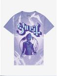 Ghost Demon Papa Emeritus Splatter Dye Boyfriend Fit Girls T-Shirt, MULTI, hi-res