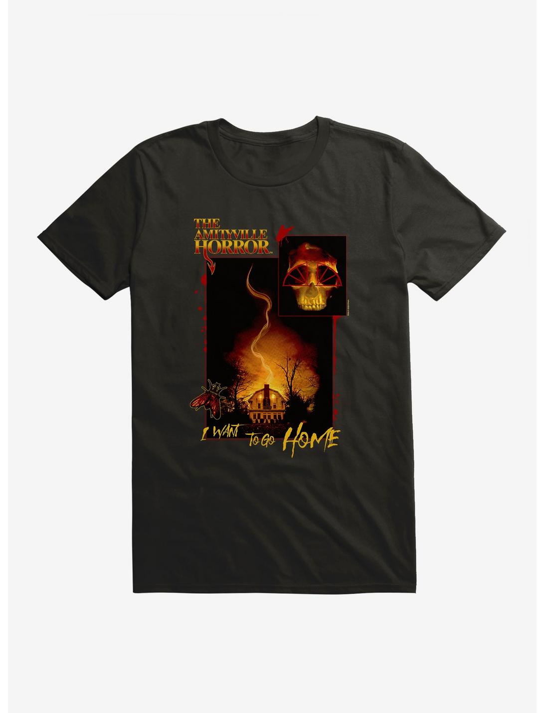 The Amityville Horror I Want To Go Home T-Shirt, BLACK, hi-res