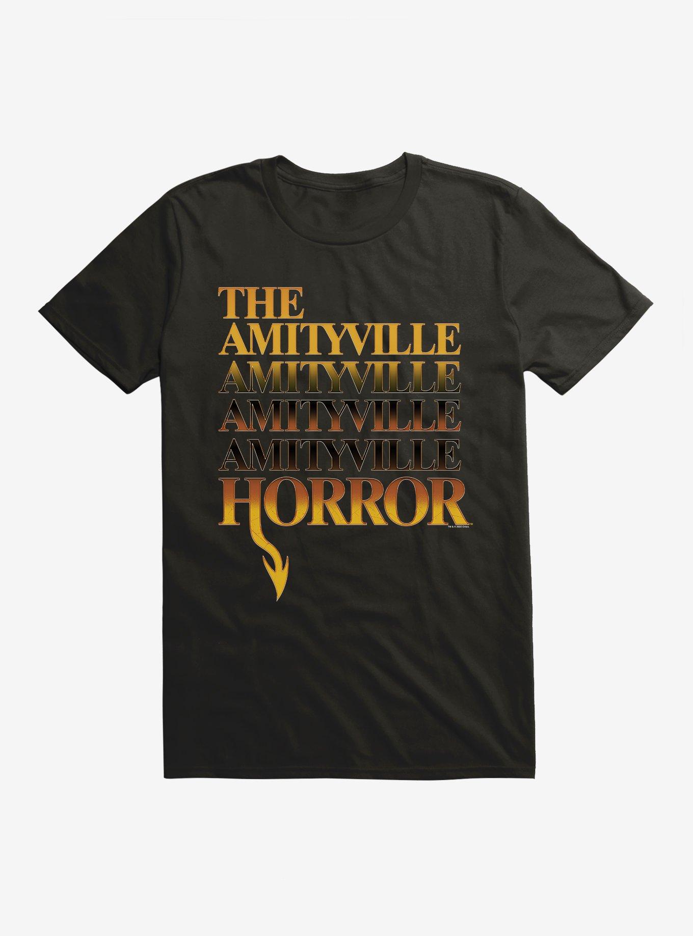 The Amityville Horror Logo T-Shirt, BLACK, hi-res