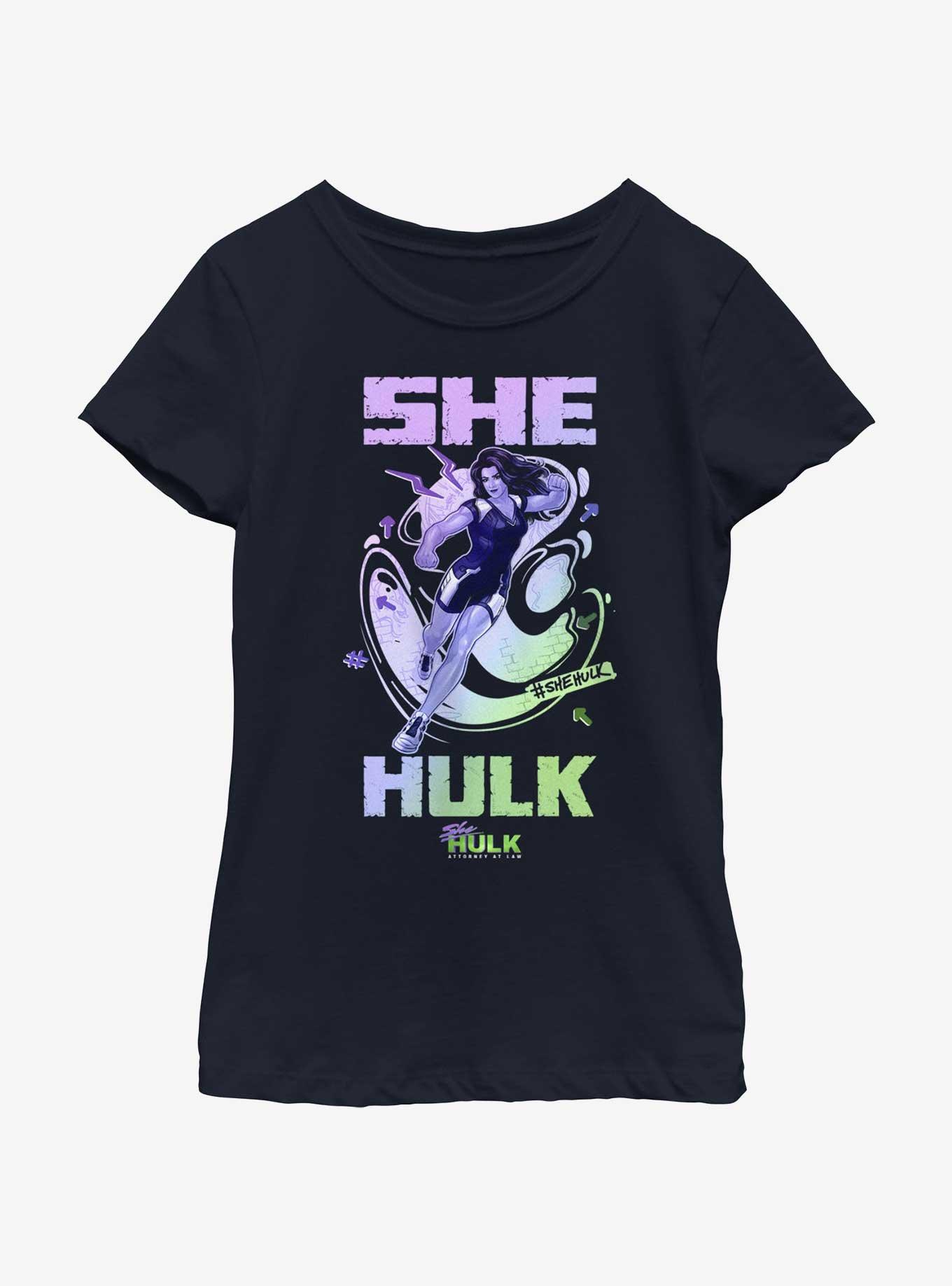 Marvel She-Hulk Hero Gradient Youth Girls T-Shirt, , hi-res