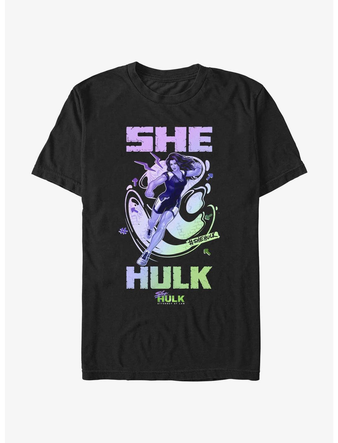 Marvel She-Hulk Hero Gradient T-Shirt, BLACK, hi-res