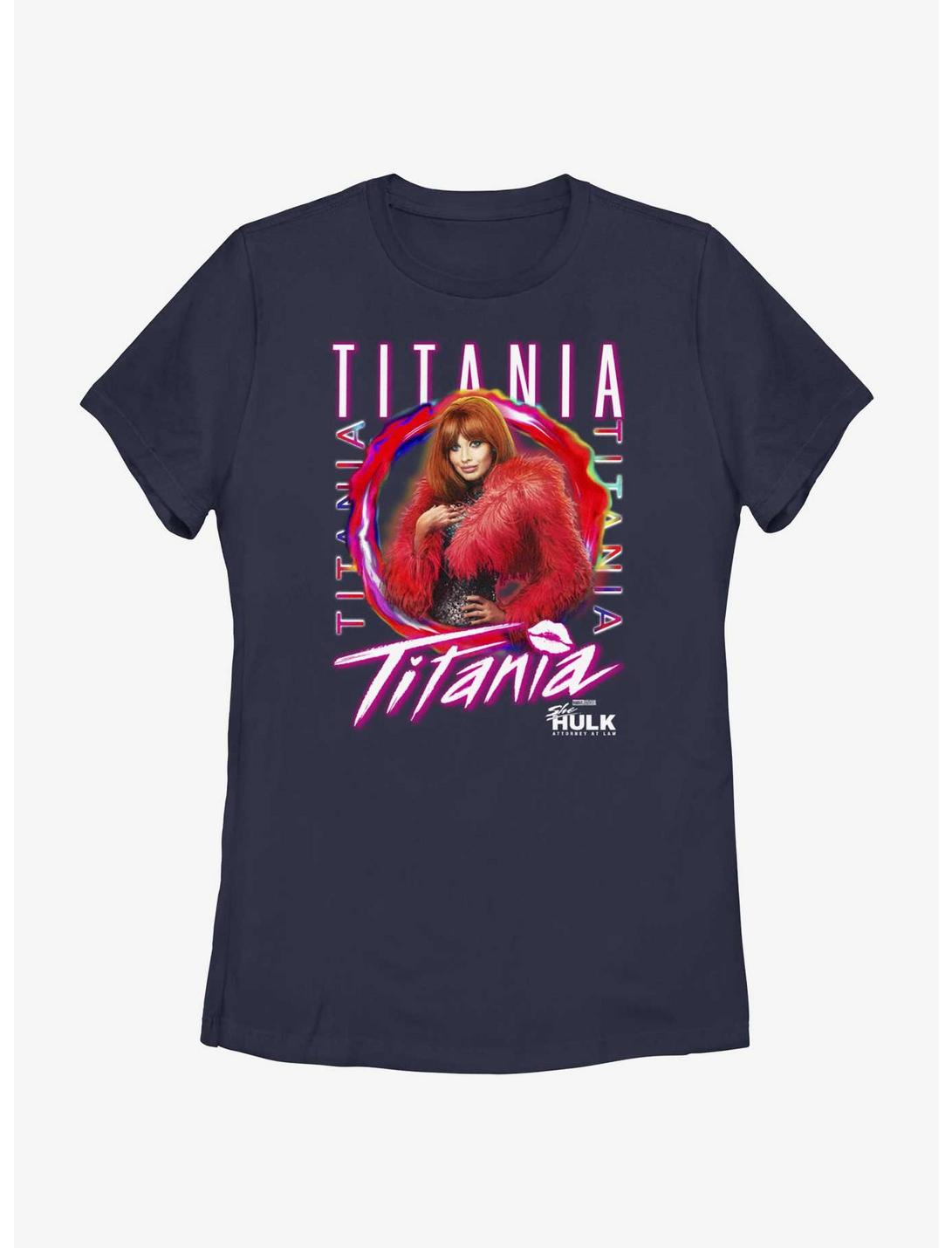 Marvel She-Hulk Titania Poster Womens T-Shirt, NAVY, hi-res