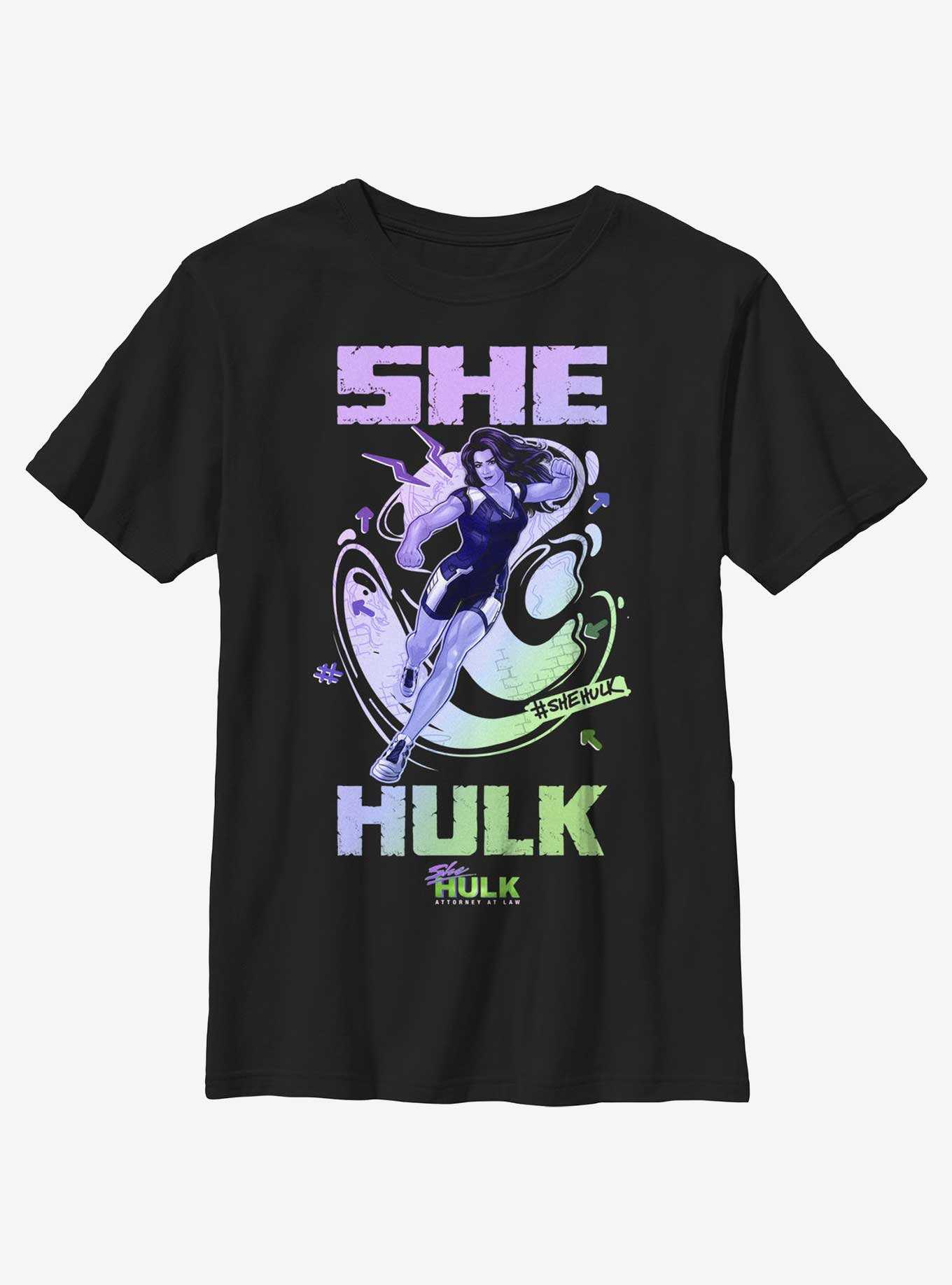 Marvel She-Hulk Hero Gradient Youth T-Shirt, , hi-res