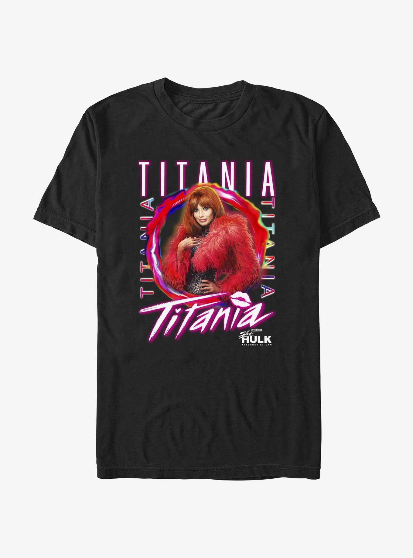 Marvel She-Hulk Titania Poster T-Shirt, BLACK, hi-res view 1