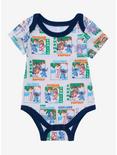 Disney Lilo & Stitch: The Series Scenes Allover Print Infant One-Piece - BoxLunch Exclusive , BEIGE, hi-res