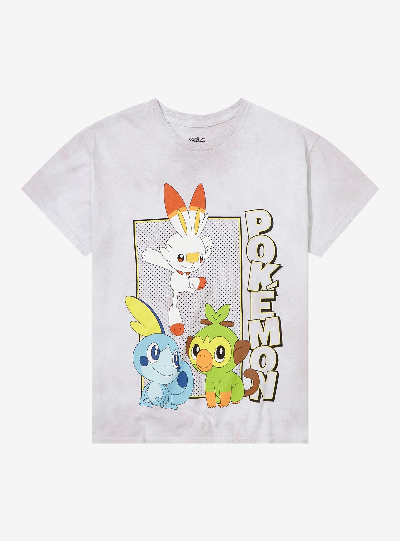 Pok&eacute;mon Galar Region Starters Youth T-Shirt - BoxLunch Exclusive, TIE DYE, hi-res