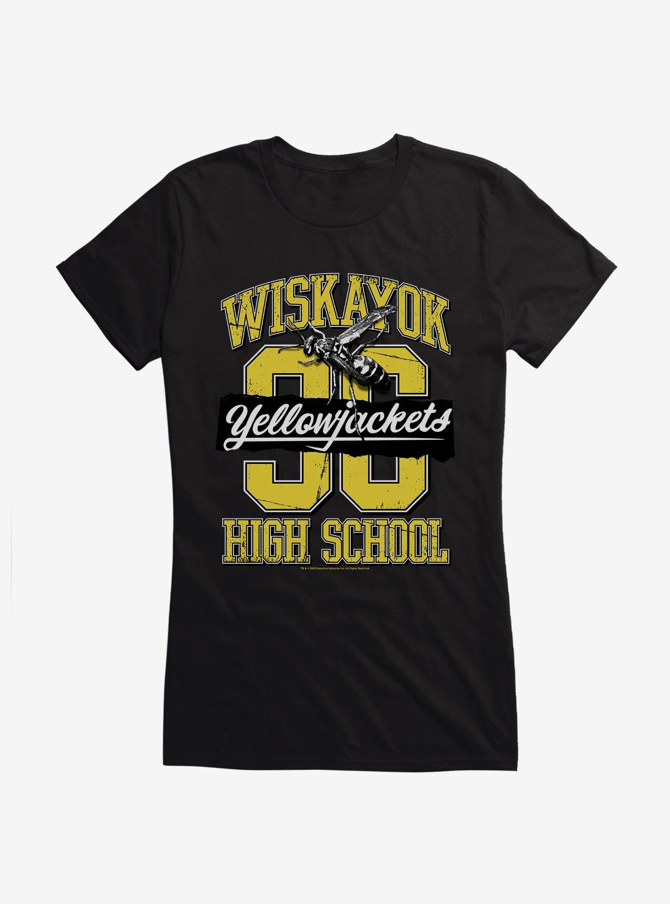 Yellowjackets Varsity Wiskayok High School Girls T-Shirt, BLACK, hi-res