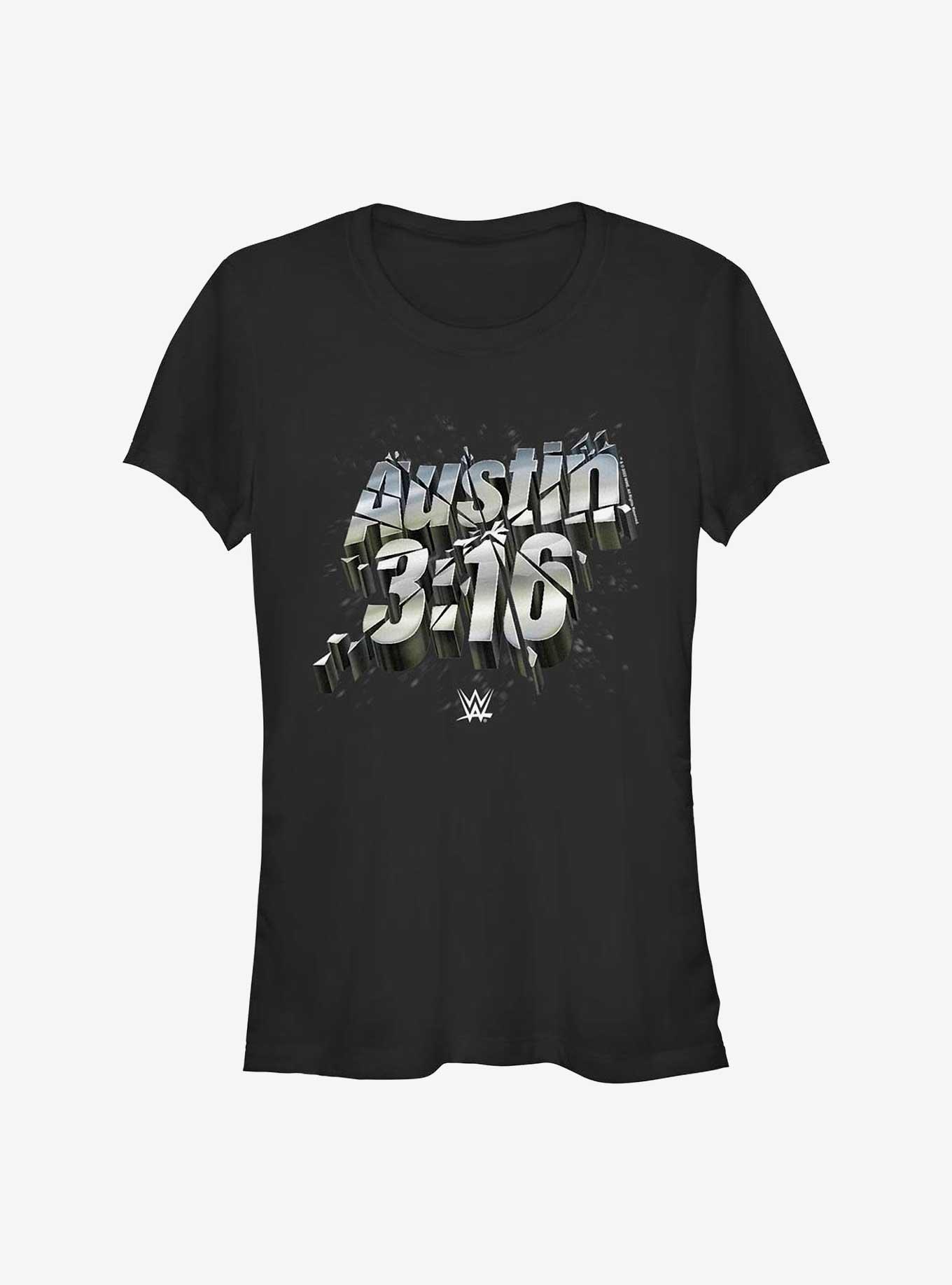 WWE Stone Cold Steve Austin 3:16 Shattered Logo Girls T-Shirt, , hi-res