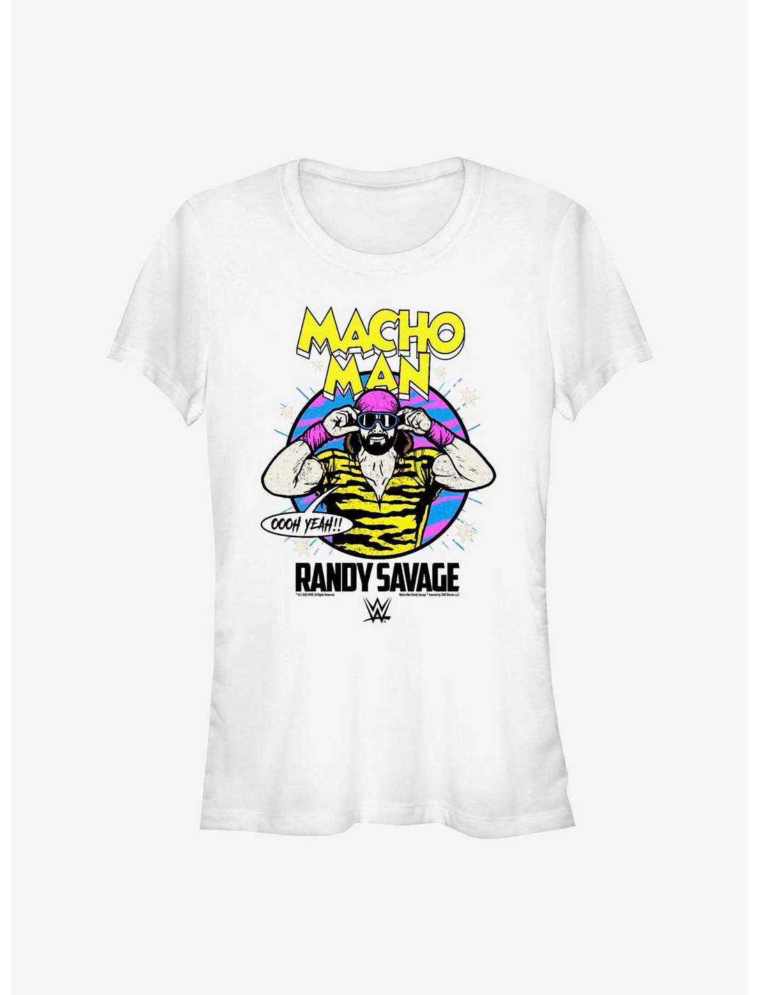 WWE Macho Man Randy Savage Oooh Yea! Girls T-Shirt, WHITE, hi-res