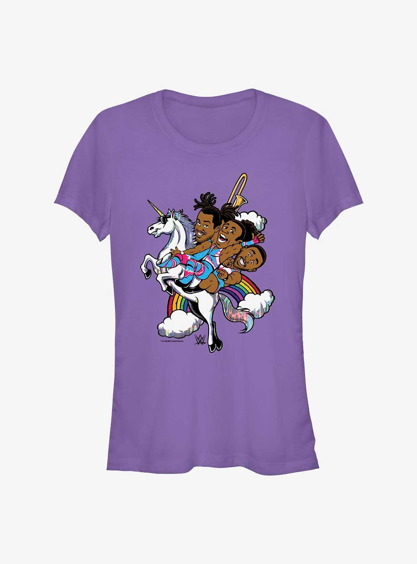 WWE The New Day Unicorn Girls T-Shirt, PURPLE, hi-res