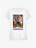 WWE WrestleMania 6 The Ultimate Challenge Ultimate Warrior vs. Hulk Hogan Girls T-Shirt, WHITE, hi-res