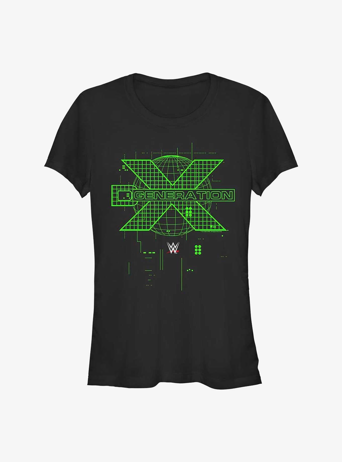 WWE D-Generation X Logo Girls T-Shirt, BLACK, hi-res