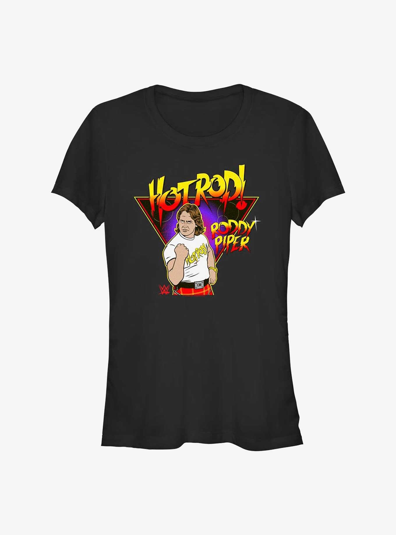 WWE Hot Rod Roddy Piper Girls TShirt BLACK Hot Topic