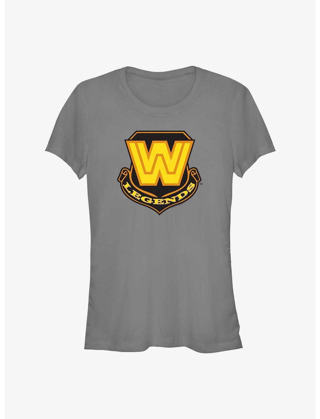 WWE Classic Logo Legends Girls T-Shirt, CHARCOAL, hi-res