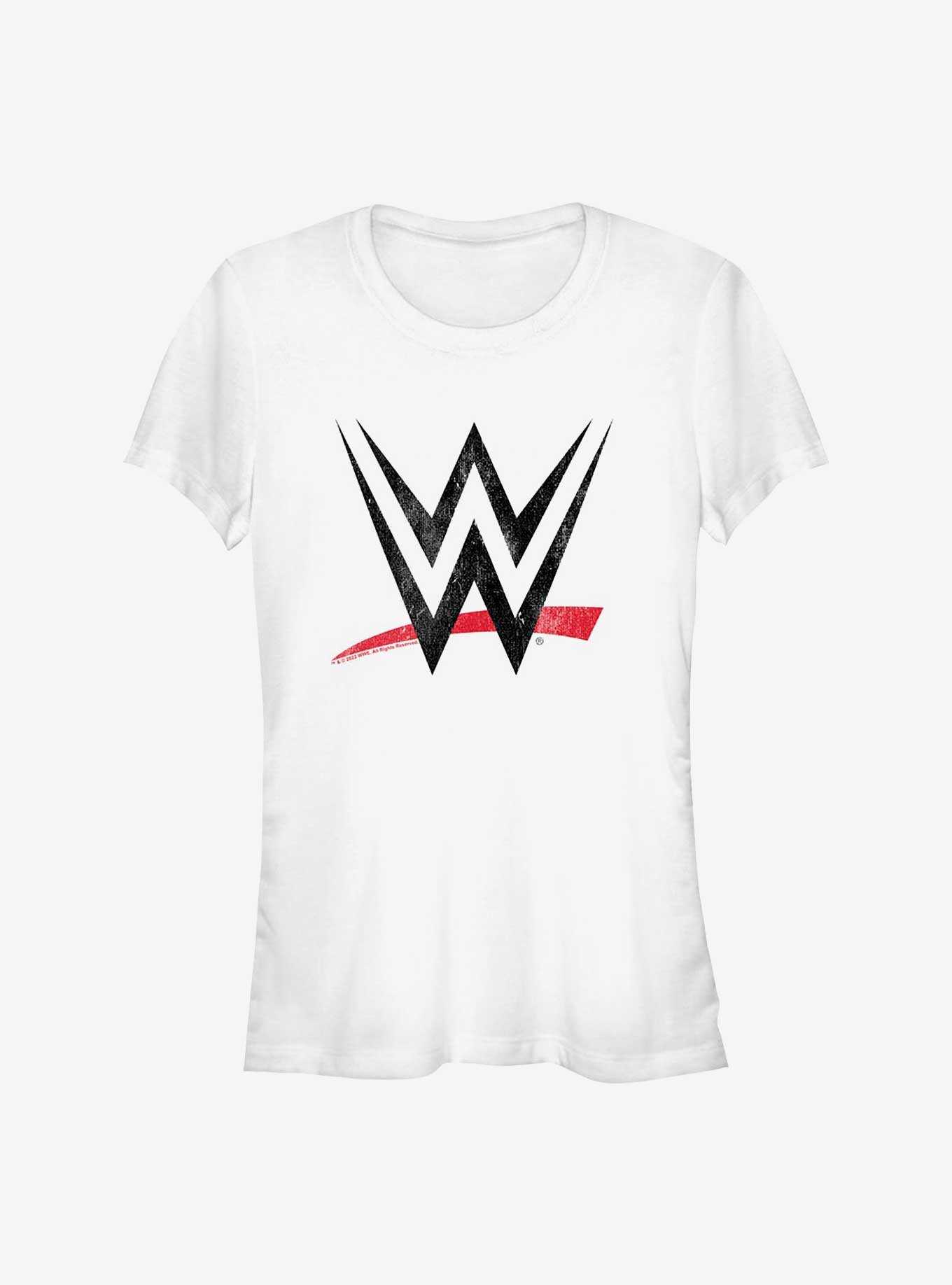 WWE Distressed Logo Girls T-Shirt, , hi-res