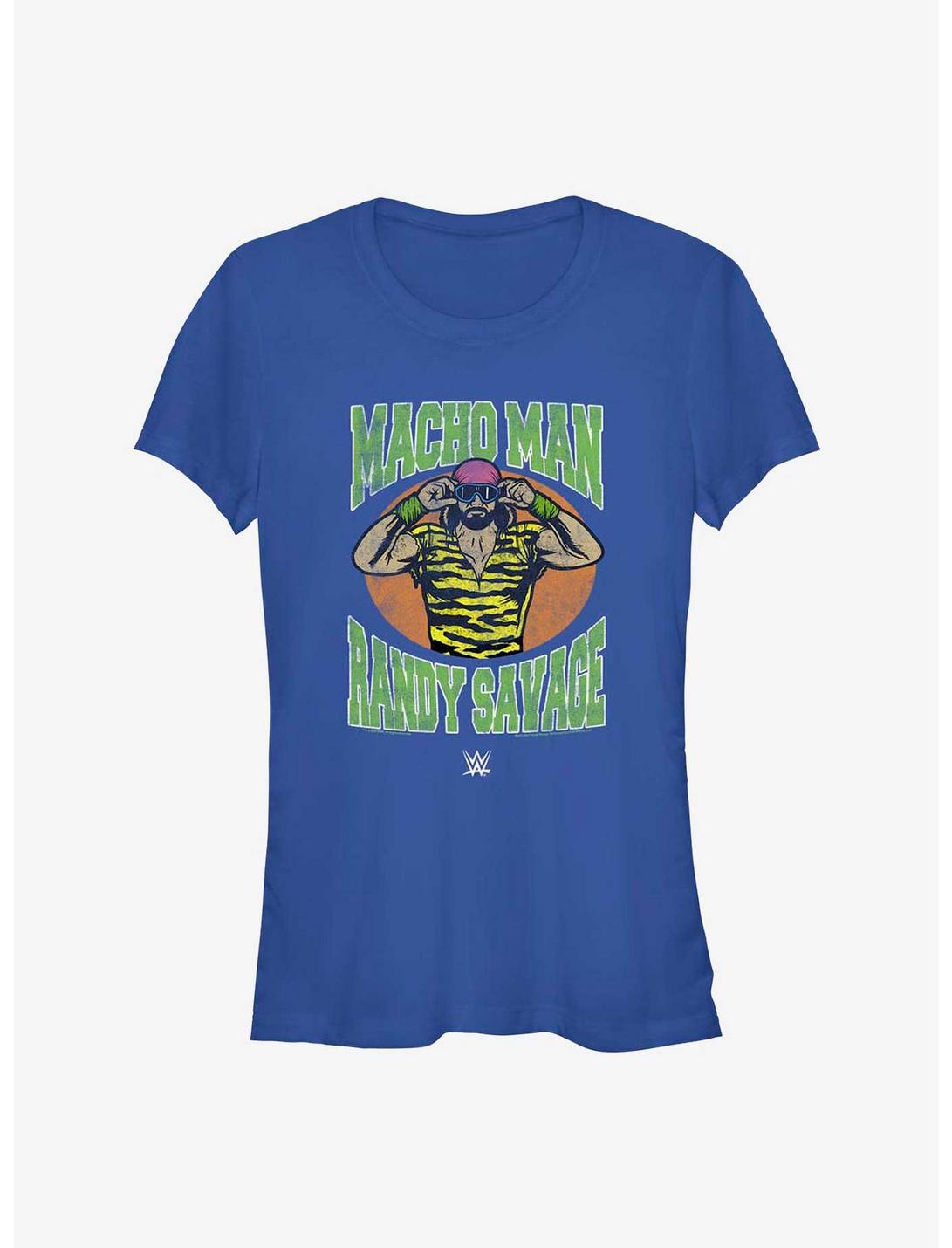 WWE Macho Man Randy Savage Retro Icon Girls T-Shirt, ROYAL, hi-res
