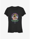 WWE Ultimate Warrior Retro Logo Girls T-Shirt, BLACK, hi-res