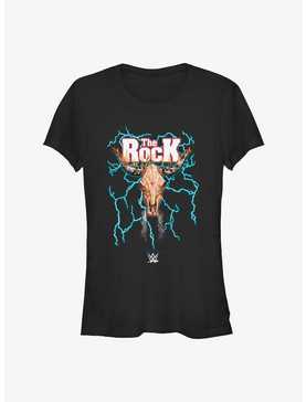 WWE The Rock Lightning Bull Skull Logo Girls T-Shirt, , hi-res