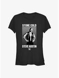 WWE Stone Cold Steve Austin Photo Girls T-Shirt, BLACK, hi-res