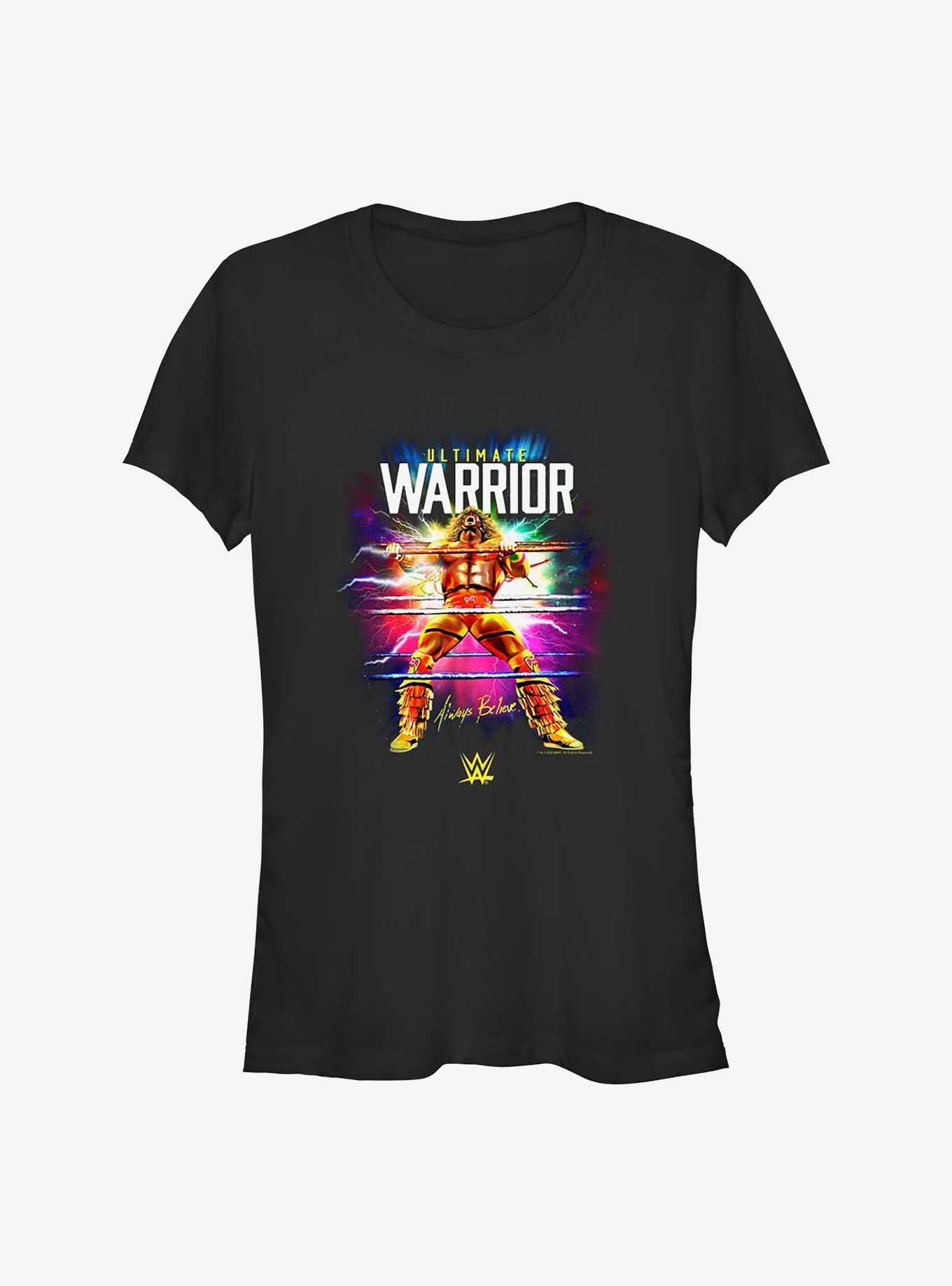 WWE Ultimate Warrior Always Believe Girls T-Shirt, BLACK, hi-res