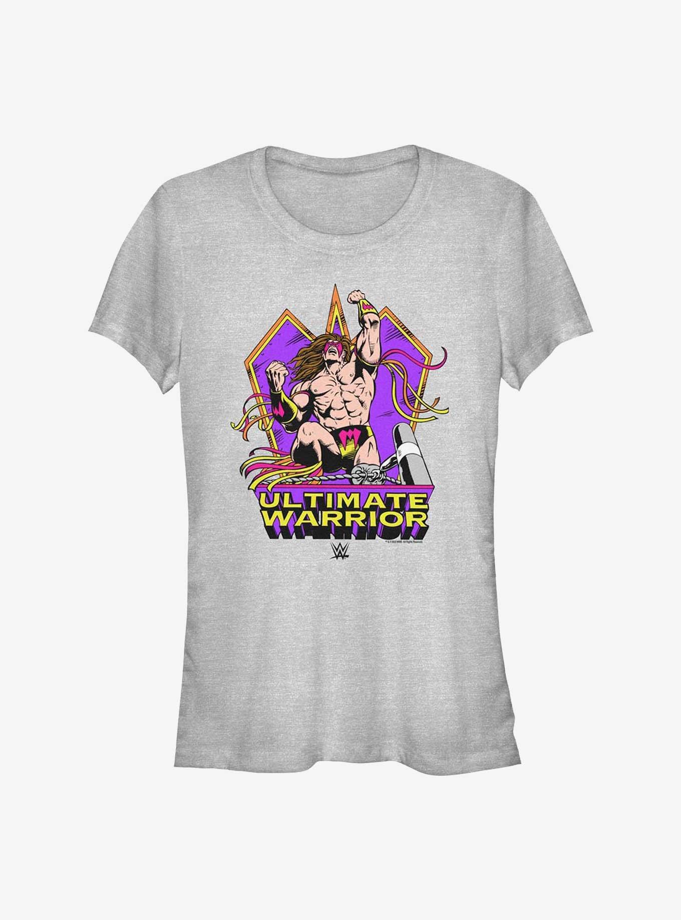 WWE Ultimate Warrior Comic Girls T-Shirt, ATH HTR, hi-res