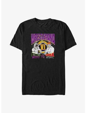 WWE Wrestlemania 6 Ultimate Warrior vs. Hulk Hogan Retro T-Shirt, , hi-res