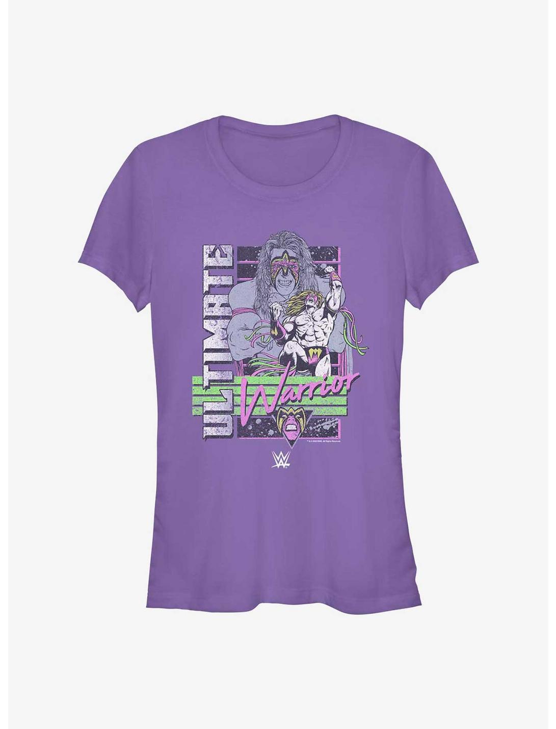 WWE Ultimate Warrior Poster Girls T-Shirt, PURPLE, hi-res