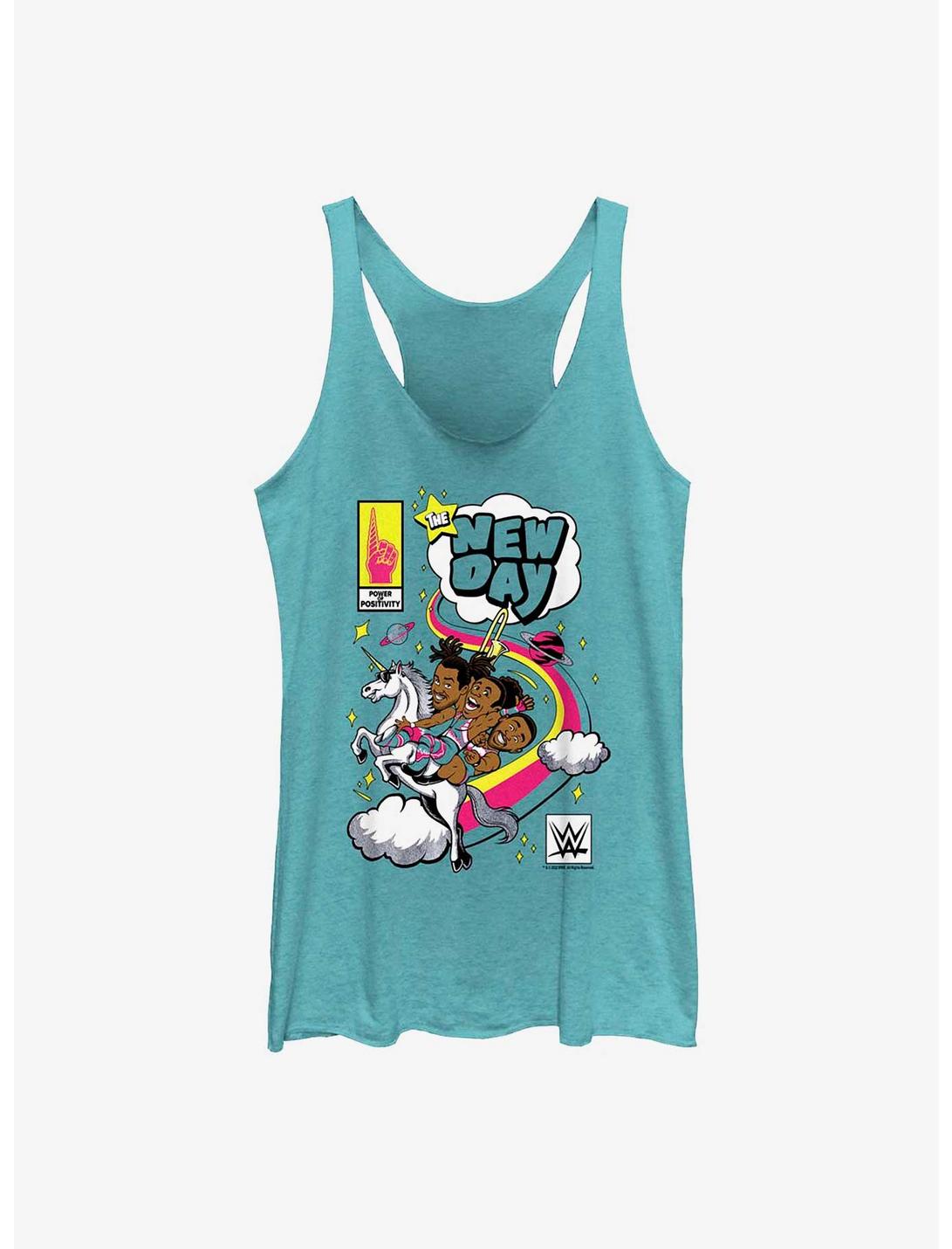WWE The New Day Power of Positivity Girls Tank, TAHI BLUE, hi-res