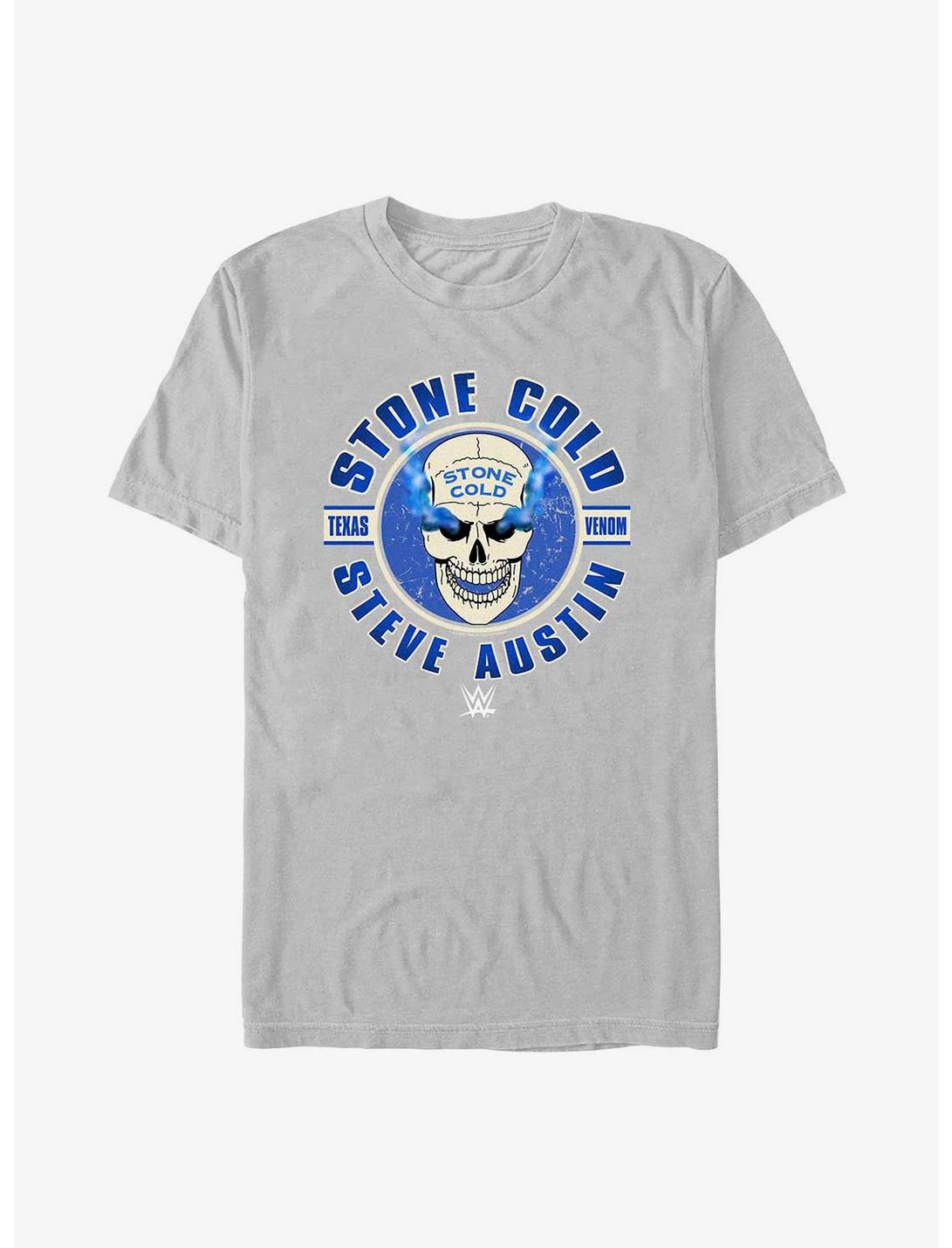 WWE Stone Cold Steve Austin Circle Logo T-Shirt, SILVER, hi-res