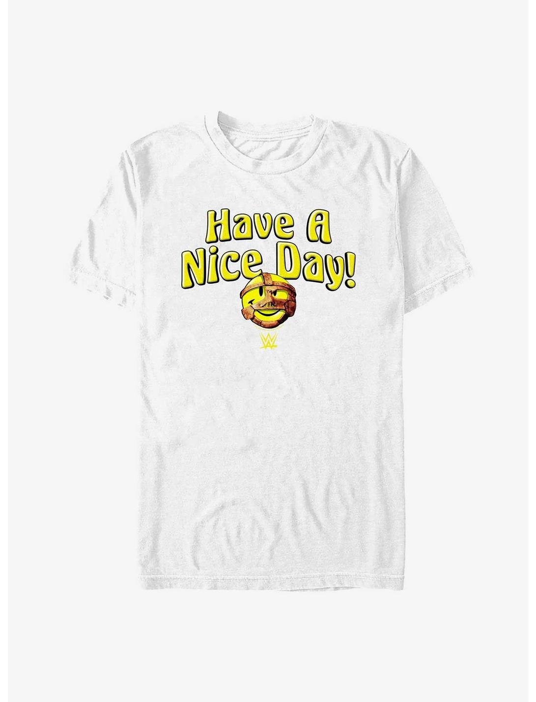 WWE Mick Foley Mankind Have A Nice Day! Icon T-Shirt, WHITE, hi-res